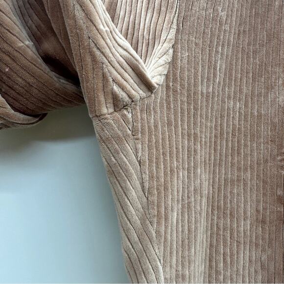 H&M Tan Corduroy High Rise Ankle Length Jogger Pants Size M - Picture 5 of 9